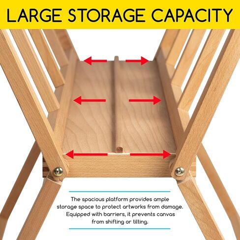 MEEDEN Folding Art Print Rack: Beechwood Art Storage Rack for Canvas Boards in Saudi Arabia