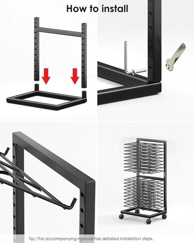 Art Drying Rack for Classroom,18 Removable Shelves, Painting Drying Rack with Wheels, Functional & Mobile Paint Drying Rack,Stack Rack for Classroom, Art Studios and Schools in Saudi Arabia
