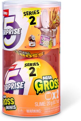 5 Surprise Mega Gross Minis Series 2 (عبوتان) من ZURU Boys، غموض، قابل للتجميع، صغير، محاكاة ساخرة، سلايم in Kuwait