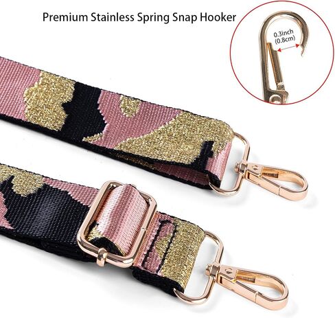 Purse Strap Replacement Crossbody Wide Shoulder Strap Adjustable Length 75cm/29in -135cm/53in, Width 3.8cm/1.49inch, Straps for Handbag Replacement Belts in Kuwait