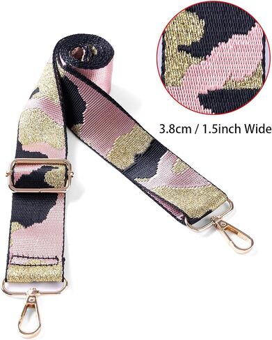 Purse Strap Replacement Crossbody Wide Shoulder Strap Adjustable Length 75cm/29in -135cm/53in, Width 3.8cm/1.49inch, Straps for Handbag Replacement Belts in Kuwait