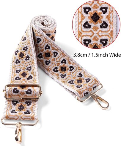 Purse Strap Replacement Crossbody Wide Shoulder Strap Adjustable Length 75cm/29in -135cm/53in, Width 3.8cm/1.49inch, Straps for Handbag Replacement Belts in Kuwait