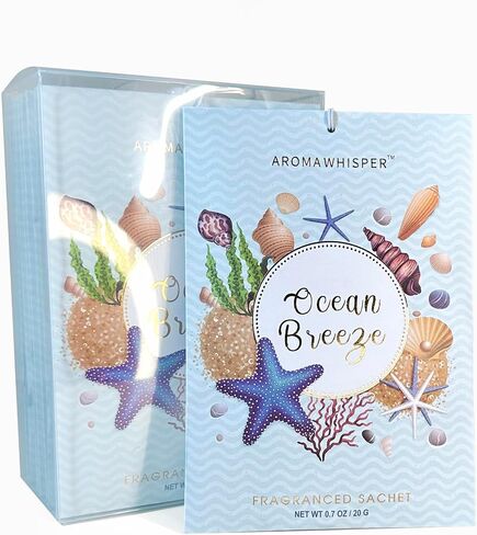 Ocean Breeze Large Scented Sachets - 8 Pack, Long-Lasting Home Fragrance Sachet Bags, Large Fresh-Scented Packets, Scented Sachets for Drawer and Closet in Saudi Arabia