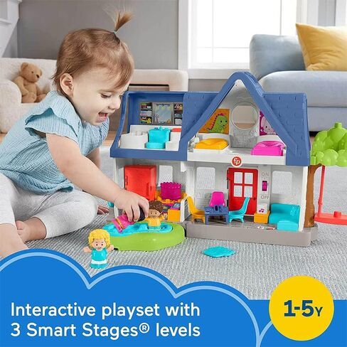 Fisher-Price Little People Toddler Learning Toy Friends Together Play House Set with Smart Stages for Pretend Play Kids Ages 1+ Years​ in Saudi Arabia