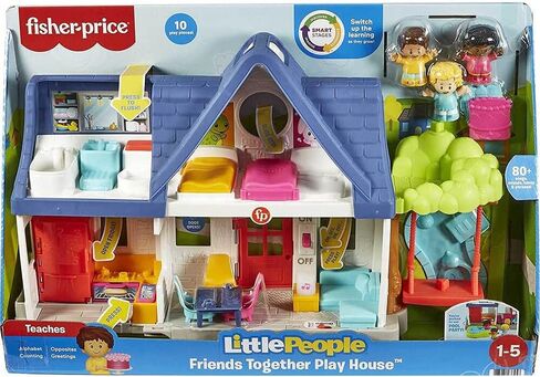 Fisher-Price Little People Toddler Learning Toy Friends Together Play House Set with Smart Stages for Pretend Play Kids Ages 1+ Years​ in Saudi Arabia