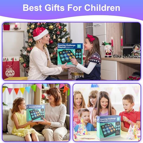 Dance Mat, Electronic Dance Mixer Rhythm Step PlayMat,Dance pad Game Toy for Girls Boys,Christmas/Festival/Birthday Gift for Kids, Built-in Music,24 Challenge Levels,Age 3-4 6 7 8 9 10 11 12+ Year Old in Saudi Arabia