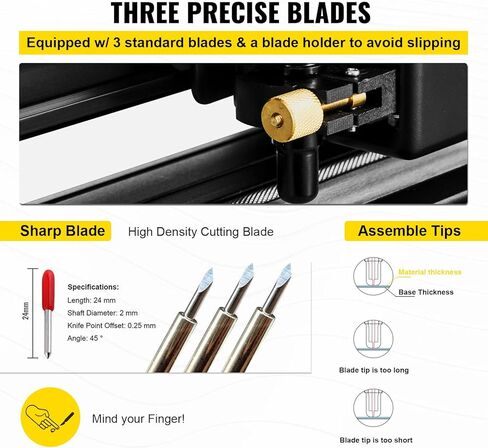 VEVOR Vinyl Cutter Machine, 28inch Vinyl Plotter, LCD Display Plotter Cutter, Adjustable Double-Spring Pinch Rollers Sign Cutting Plotter, Plotter with Signmaster Software for Design and Cut in Saudi Arabia