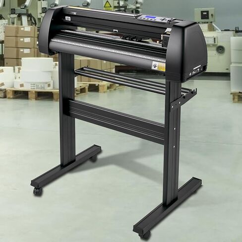 VEVOR Vinyl Cutter Machine, 28inch Vinyl Plotter, LCD Display Plotter Cutter, Adjustable Double-Spring Pinch Rollers Sign Cutting Plotter, Plotter with Signmaster Software for Design and Cut in Saudi Arabia