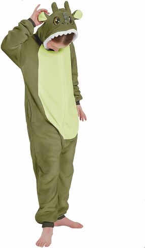 Dinosaur Kids Onesie Halloween Costume One Piece Pajamas Cosplay Animal Suit for Girls and Boys in Kuwait