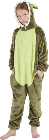 Dinosaur Kids Onesie Halloween Costume One Piece Pajamas Cosplay Animal Suit for Girls and Boys in Kuwait