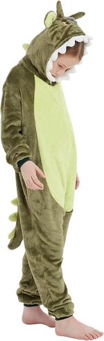 Dinosaur Kids Onesie Halloween Costume One Piece Pajamas Cosplay Animal Suit for Girls and Boys in Kuwait