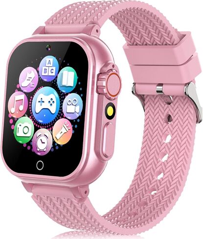 Kids Smart Watch for Girls with 32 Games Audiobook Learn Card HD Touchscreen Camera Music Player Pedometer Educational Toys Birthday Gift for Kids Girls Ages 4-12 Kids Smartwatch in Saudi Arabia