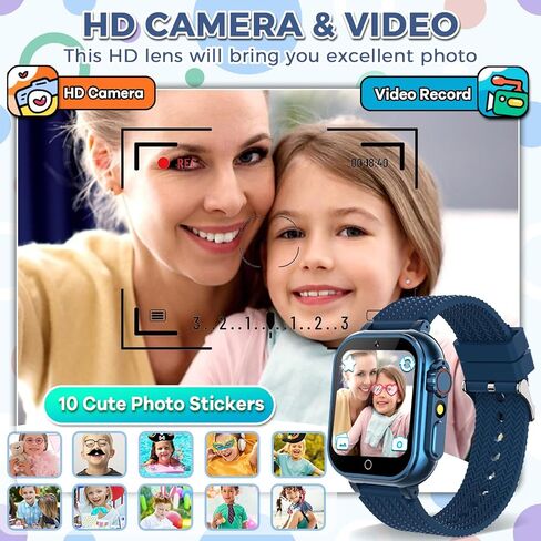 Kids Smart Watch for Girls with 32 Games Audiobook Learn Card HD Touchscreen Camera Music Player Pedometer Educational Toys Birthday Gift for Kids Girls Ages 4-12 Kids Smartwatch in Saudi Arabia