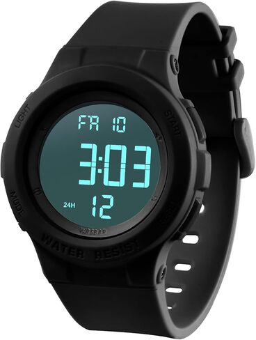 Digital Light Up Watch for Boy and Girl,Kids Watch Ages 7-16,Waterproof 5 ATM, School,Outdoor,Sports Children Watch in Saudi Arabia