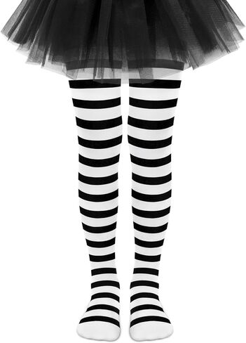 Olreco Toddler Tights Ultra Soft Baby Tights for Girls Halloween Tights Girls Tights Toddler Striped Tights Witch Tights Kids in Saudi Arabia