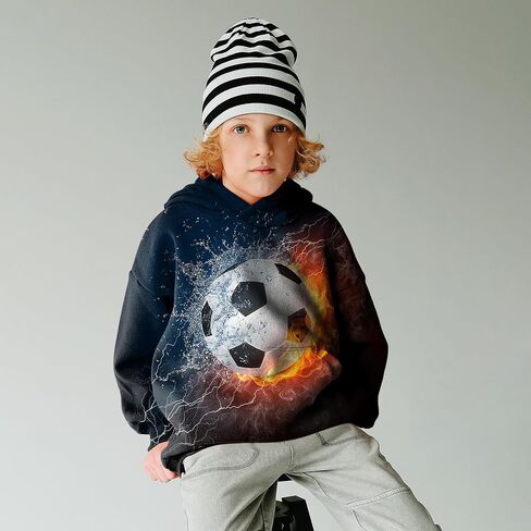 Boys Girls 3D Graphic Hoodie Pullover, Novelty Unisex Hooded Sweatshirt, Casual Long Sleeve Hoodies for Kids Teen in Saudi Arabia