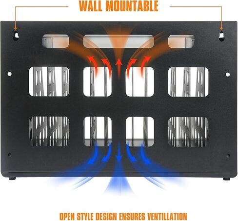 16 Bay Charging Cabinet for Laptop Locking Charging Cart for Chromebook Lock Box Fits 14'' Screensize 1.2'' Thick Tablets Steel Black in Kuwait