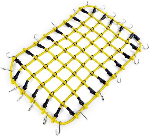RC Elastic Luggage Net with Hooks for SCX6 Upgrade 1/6 RC Crawler Car Axial AXI05000 JLU Wrangler(Black) in Saudi Arabia