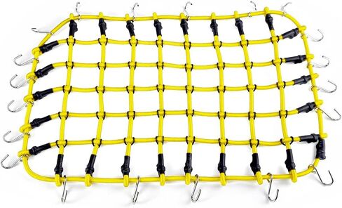 RC Elastic Luggage Net with Hooks for SCX6 Upgrade 1/6 RC Crawler Car Axial AXI05000 JLU Wrangler(Black) in Saudi Arabia