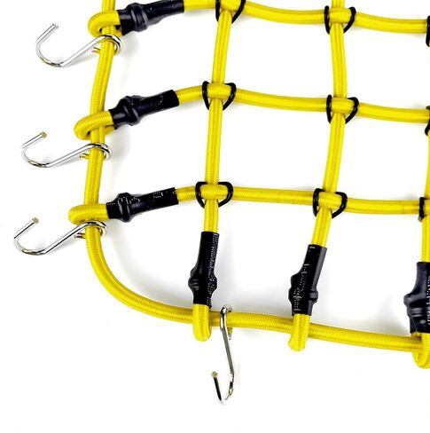 RC Elastic Luggage Net with Hooks for SCX6 Upgrade 1/6 RC Crawler Car Axial AXI05000 JLU Wrangler(Black) in Saudi Arabia