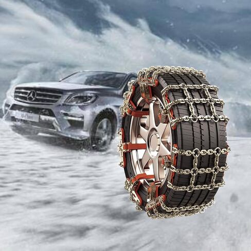 Snow Chains,8 Pack Tire Chains for Car, Pick Up Trucks and SUV, Fit for Tire Width 255, 265, 275, 285 in Saudi Arabia