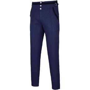 Gothic Pants for Men Cosplay Victorian Pants Steampunk Costume Pants Halloween Medieval Vintage Cosplay Trousers Pirate Pants