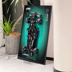 iLuane Display Wallboard for Lego Technic Mercedes-AMG F1 W14 E Performance Race Car Building Set 42171, Adult Collectibles Lego Car Wall Mount, Great for Lego Lovers (Only Display Wallboard)