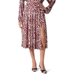 The Drop Women's Standard Pleated Skirt with Slit