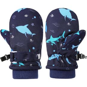 Toddler GlovesToddler Mittens Boys Snow Waterproof Mittens Kids Winter Gloves Lined Fleece Gloves for Boys and Girls
