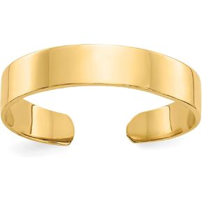 IceCarats 10K Solid Yellow Gold Adjustable Band Toe Ring Open Midi Summer Beach Jewelry in Kuwait