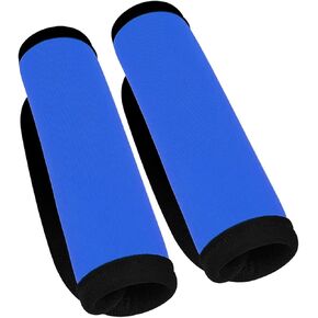 4 Pcs Luggage Handle Wrap, 5.5 x 6 Inches Suitcase Handle Wraps, Luggage Identifiers for Suitcases, Suitcase Identifier for Airplane Travel Cruise Travel (Blue)