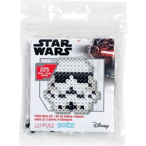 Perler Star Wars Stormtrooper Introductory Fused Bead Craft Activity Kit, Finished Project Sizes Vary, Multicolor 227 Pieces