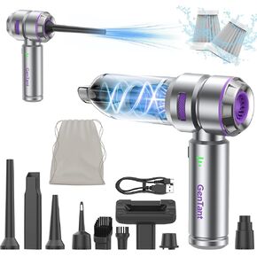 Handheld Car Vacuum Cleaner Cordless, 18000PA Portable Car Vacuum, High Power Air Duster with Brushless Motor, Type-C Charge, 3 in 1 Vacuum Cleaner for Car, Home, Office, Pet Hair