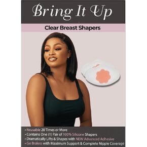Push Up Sticky Bra, Breast Lifters, Breast Shaper, Adhesive Bra, Nipple Cover, Pasty, Cup Size A and B, Clear