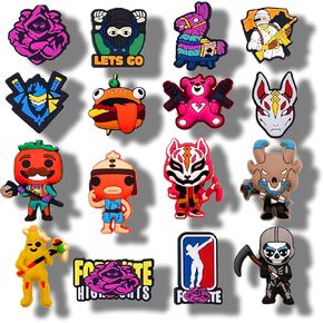 16PCS Game Shoe Charms, Shoe Decoration Party Gifts For Boys Girls Kids, Women.