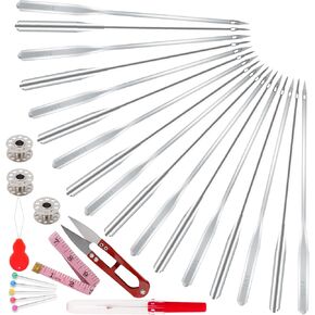 Sewing Machine Needles Set, Universal Standard Needle, Home Sewing Machines Needles, Sizes HAX1 65/9, 75/11, 90/14, 100/16, 110/18, WOILLIO Compatible with Singer, Brother, Janome, Varmax(50 PCS)