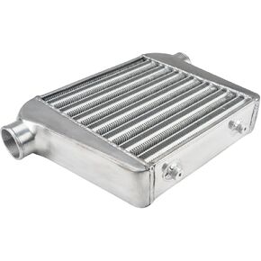 Universal Full Aluminum Intercooler Front Mount Intercooler Overall Size 27"x7"x2.5"（2.5"Thick Core）,Inlet/Outlet Diameter 2.5"OD