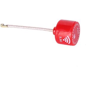 Keenso 5.8Ghz 3dBi RHCP High Gain Antenna for FPV Racing Drone RC Parts Accessory Red (UFL)