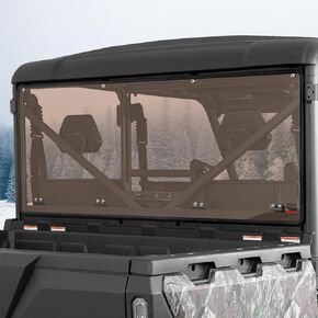 KEMIMOTO Scratch-Resistant Rear Window Compatible with UFORCE 1000/1000XL, Dual-Sided Hard Coated Windshield Compatible with 2019-2025 UFORCE 1000/2022-2025 UForce 1000 XL Rear Windshield Accessories
