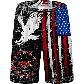 Mens Swim Trunks Quick Dry Board Shorts with Mesh Lining, Breathable Surf Beach Shorts Swimwear Bathing Suits