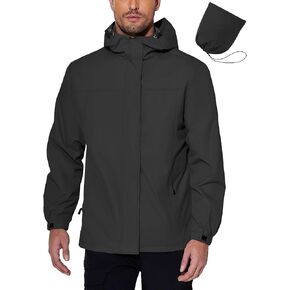 COOFANDY Men's Rain Jacket Waterproof With Hood Lightweight Packable Raincoat Windbreaker For Cycling Golf Travel Fishing in Kuwait