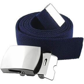 US Air Force Elastic Belt with Brite Mirror Buckle and Tip