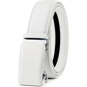 Men's Belt, Ratchet Dress Casual Belt with Adjustable Automatic Buckle Trim to Fit