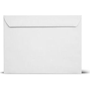9 X 12 White Booklet Envelopes (Opening on The Side) - 28lb - Bulk Value Pack of 50 Envelopes