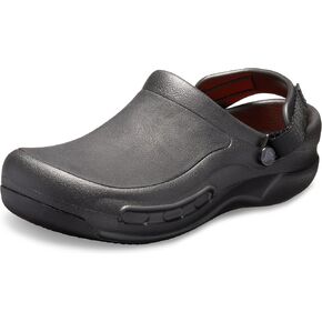 Crocs Unisex-Adult Bistro Pro Work LiteRide Clog, Black, 9 Women/7 Men