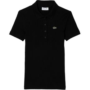 Lacoste Women's L.12.d Slim Fit Ribbed Cotton Polo Shirt