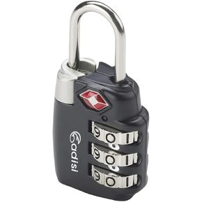 ADISI TSA Keyless Luggage Lock of Secure Privacy with Resettable Heavy Duty Zippers, Zinc and Alloy Made