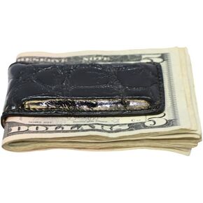 مشبك نقود مغناطيسي من جلد التمساح الأصلي من شركة Real Leather Creations - مباشرة من المصنع الأمريكي - مغناطيس قوي محمي - حامل نقود - صنع في الولايات المتحدة الأمريكية FBA498 in Kuwait