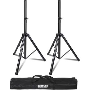 Speaker Stand，Height Adjustable Speaker Tripod Stand Lightweight Speaker Stands Pair 35mm Compatible Insert Support 33 LB with Storage Bag