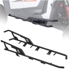 KEMIMOTO Heavy Duty Steel Nerf Bars Rock Sliders Compatible with 2024 2025 Polaris RZR XP 1000/ XP 4 1000 Accessories - 1.5 inch Tubing Black Non-Rust Coating Side Steps, Tree Kickers 4-Seat